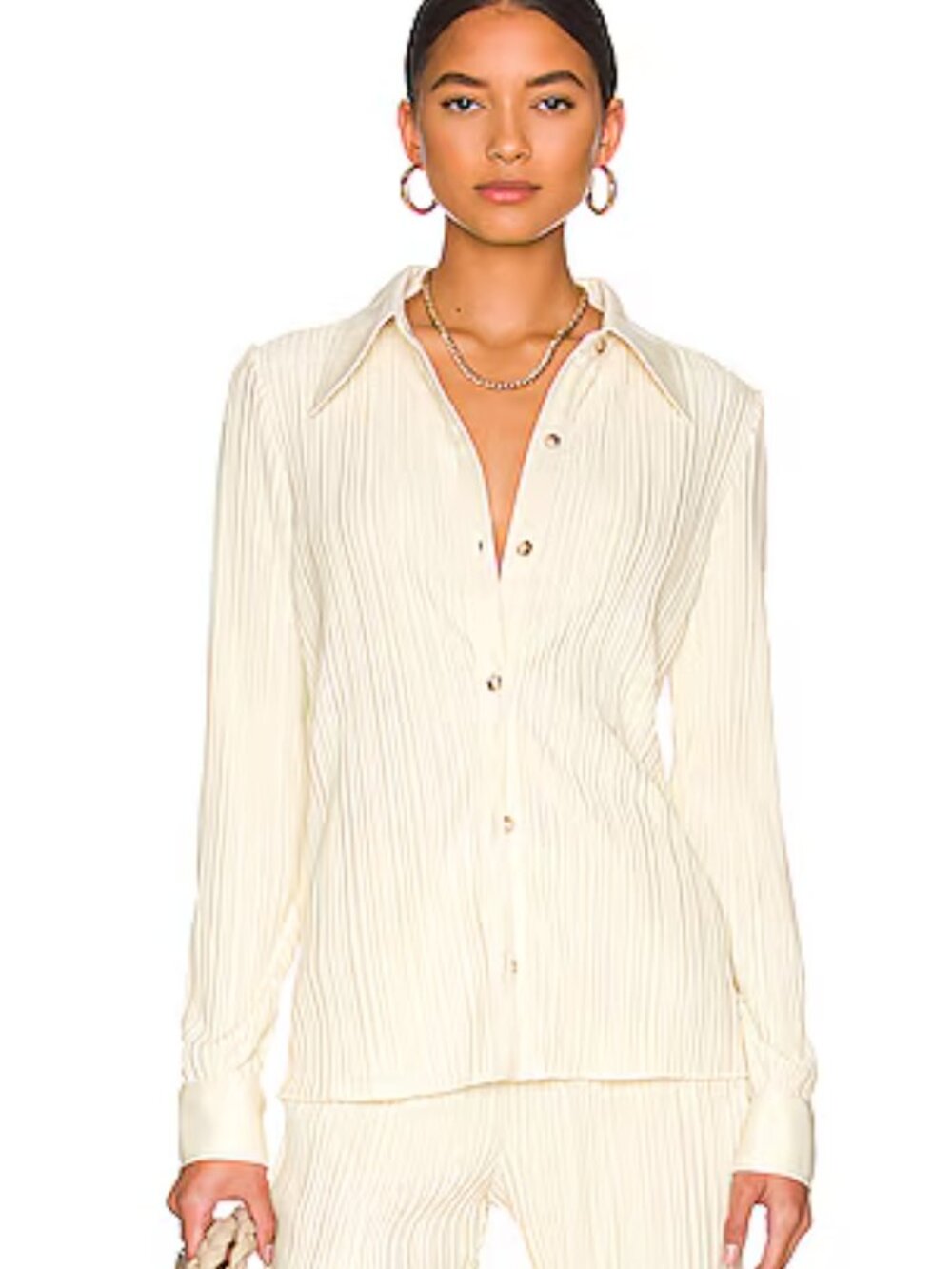 NEW Anine Bing Nuri Button Up Shirt Size Small